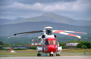 Coastguard helicopter