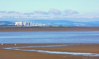 Hinkley Point construction site from Burnham-on-Sea